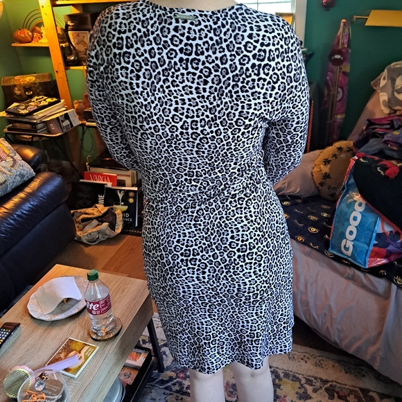 Y2k leopard print Michael Kors Dress xs - Picture 3 of 6